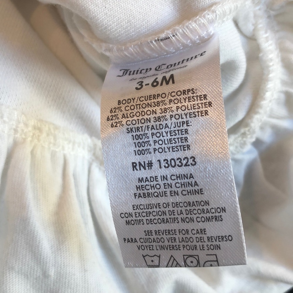 NWOT Juicy Couture Baby Girls Sequined Star Top - Picture 5 of 5